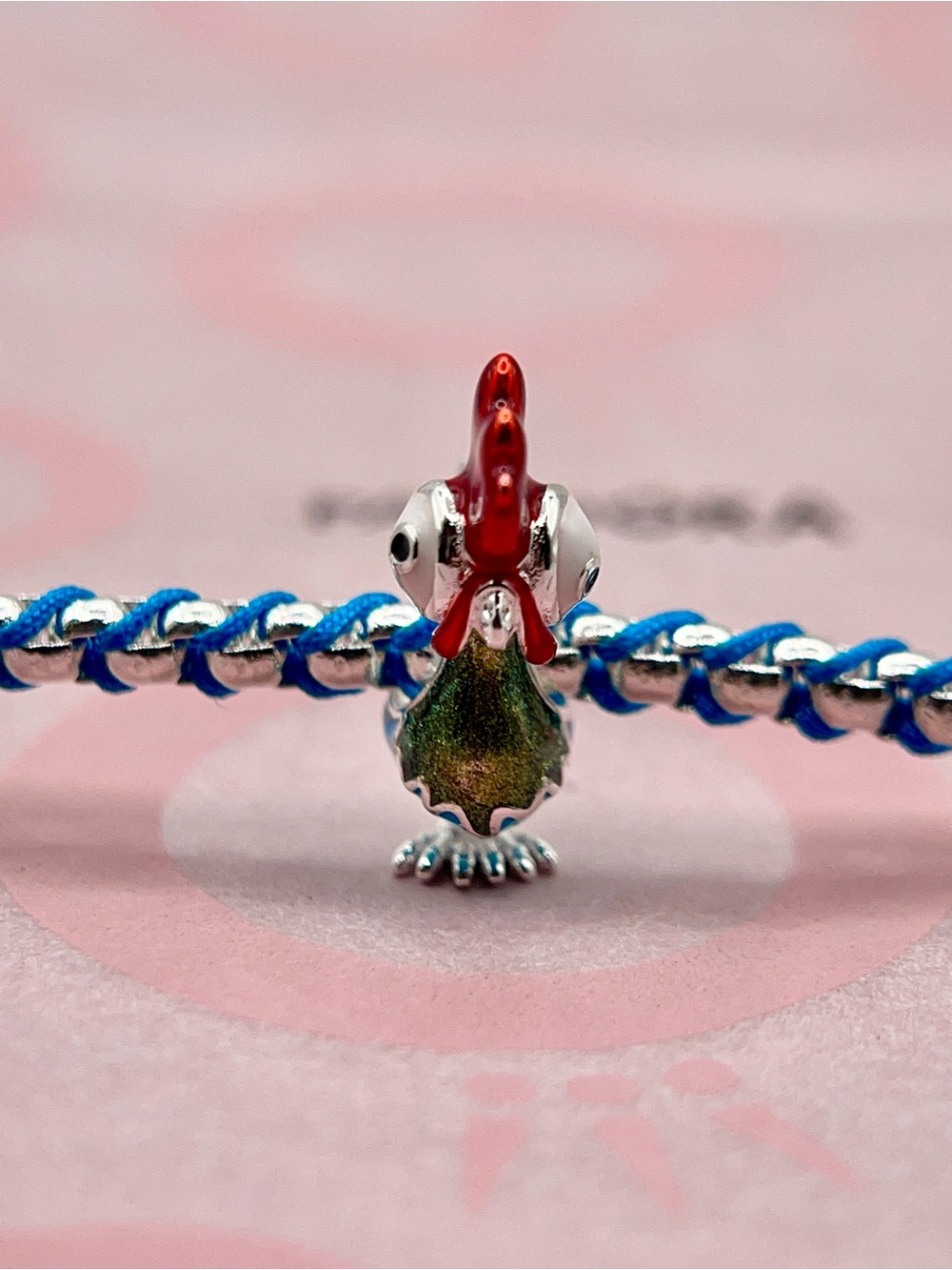 Pandora Disney Moana Hei Hei Rooster Silver Charm - Picture 5 of 6